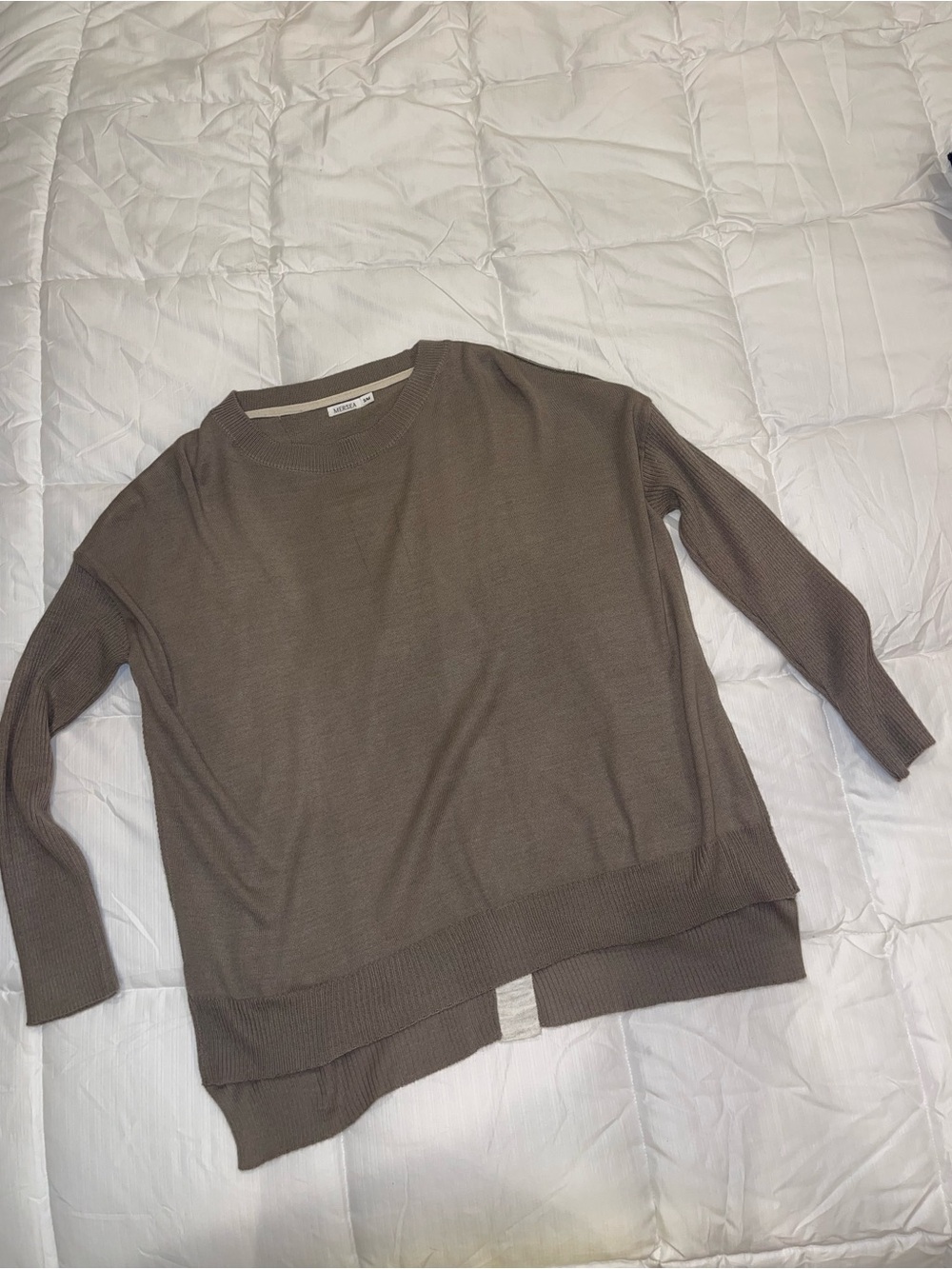 Mersea loose fit split back sweater